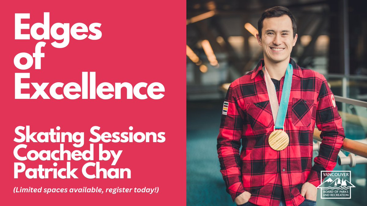 Our friend @Pchiddy will be coaching skating sessions on Jan 6 at Kitsilano Rink! Together, you will work on your edges, musicality, jumps & spins ⛸️ Intermediate: ow.ly/jFeh50QksPr Advanced: ow.ly/AwIX50QksPs Spaces are limited! Registration opens at 7PM on Dec 21.