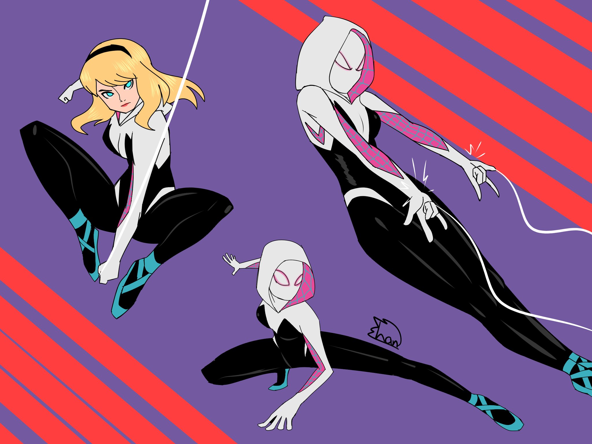 Shan4rt (Comms Closed) on X: Ghost-Spider/Spider-Gwen