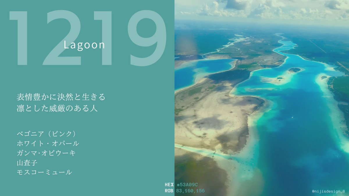 【バースデーカラー】今日ってどんな日？  

上から 
誕生花、誕生石、誕生星、誕生果、誕生酒  

素敵な一年になりますように…！