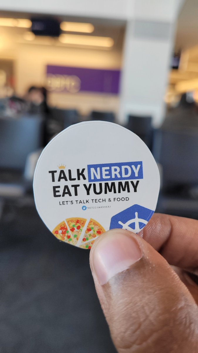 Also, getting some of these 'Talk Nerdy, Eat Yummy' stickers for our @cncfhyd meet-up on Saturday! 

If you haven't registered, you still have some time to do it! Link in reply.

PS: Limited quantities only 🫣

#CNCFHyderabad