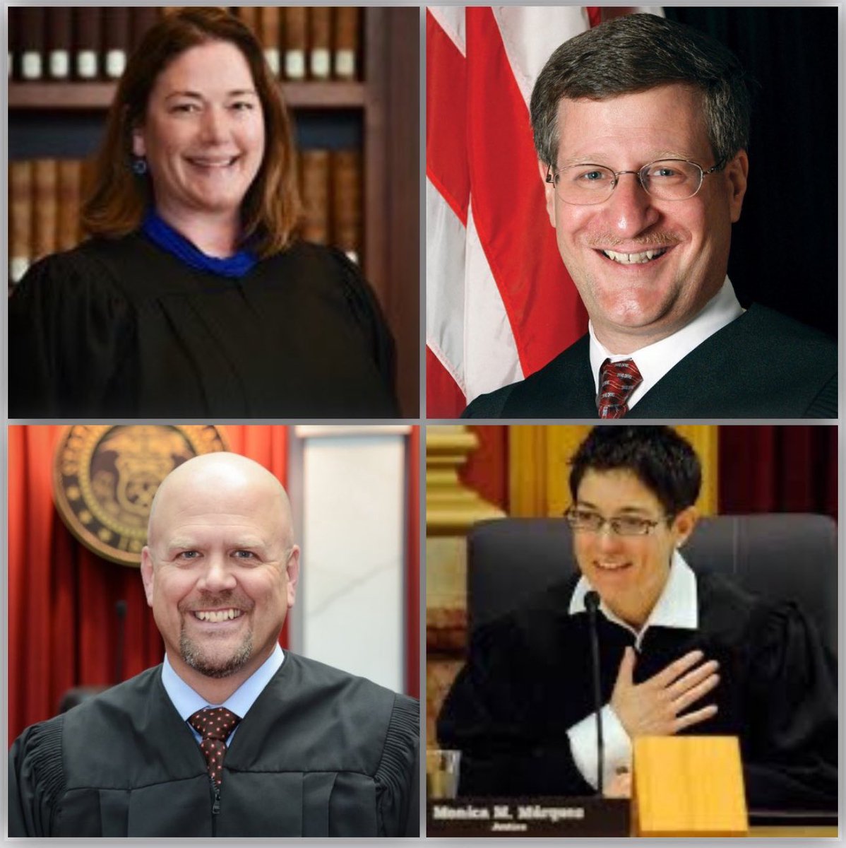 Meet the CO Traitors… 

Justice Melissa Hart 
Justice William Hood 
Justice Rich Gabriel 
Justice Monica Márquez