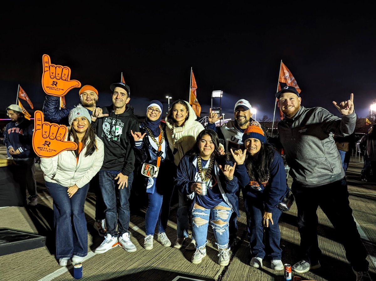 We're tailgating at twilight in Frisco. 🌙 #UTSA #BirdsUp #LetsGo210