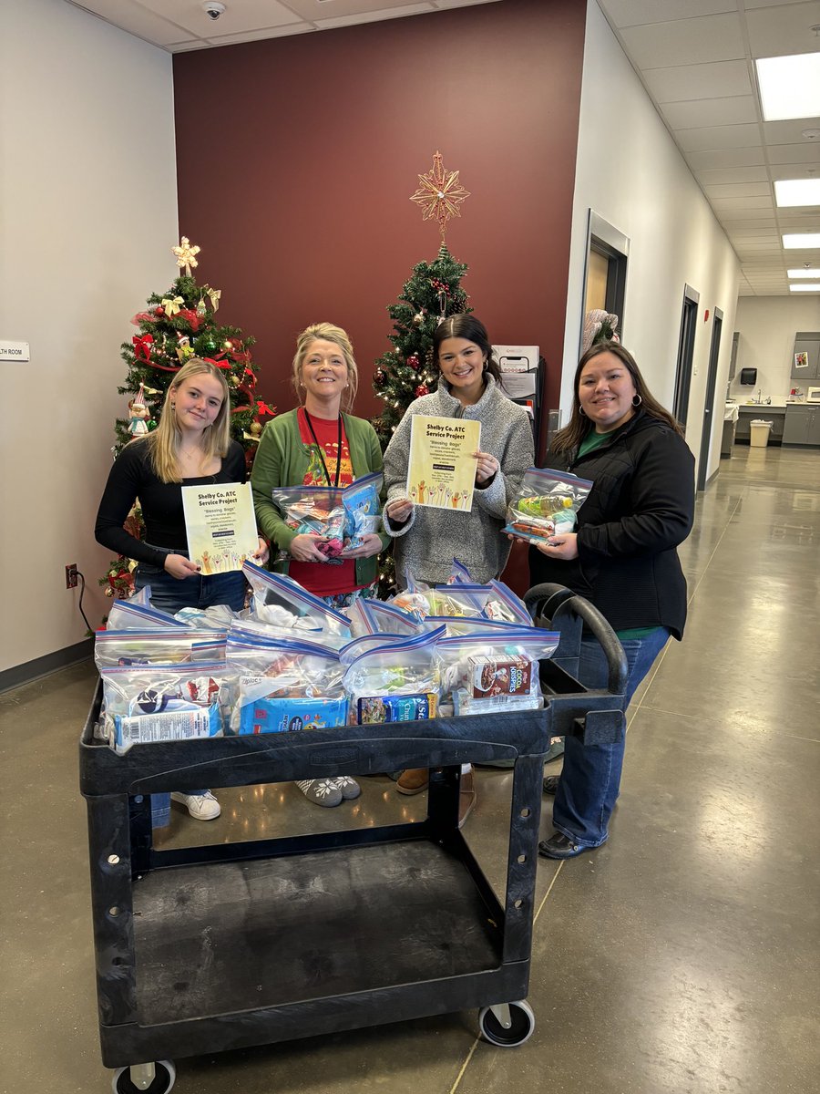 Our students &amp; staff collected items to fill blessing bags for those in need this season. 30 bags were filled and placed all around town by Mrs. Willard and her son Parker. We are thankful for the generosity of our students and staff. #itswhereyoubelong #communityfirst #giveback