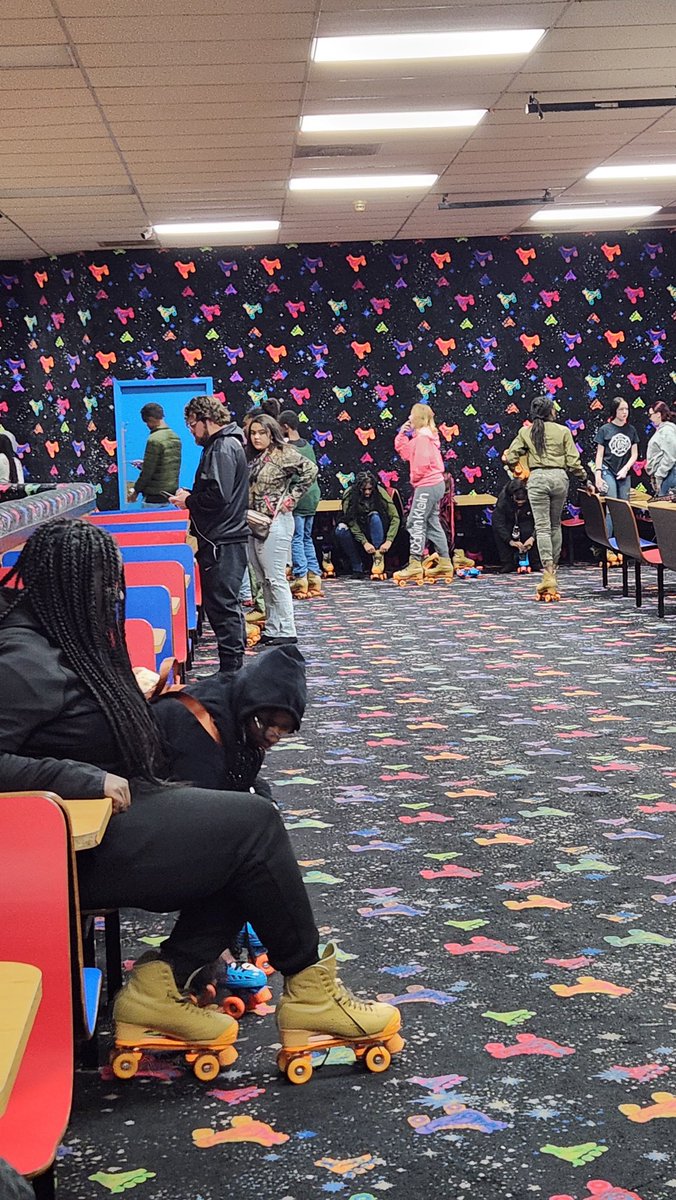 Our Griffin scholars finished out semester 1 with a surprise field trip for ALL students with no disciplinary infractions for the entire semester. Over 190 students were treated to skating and lunch from Chick-Fil-A. #GriffinPRIDE