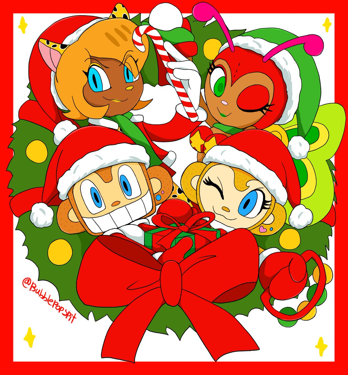 Bubblepopspit's tweet image. 🎄~ Season&apos;s Greetings ~🎄

#SambaDeAmigo #サンバDEアミーゴ #SEGA #Fanart