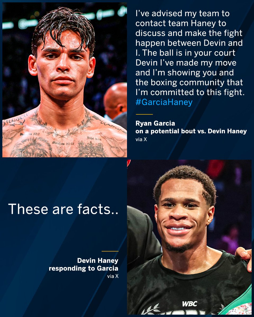 Devin Haney confirms negotiations have begun for a potential bout against Ryan Garcia 👀