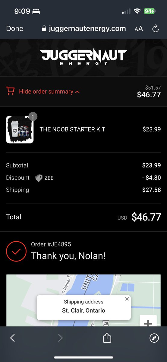 Shoutout to Zee for the nice little discount <a href="/Zahid_Baj/">Zee</a> <a href="/Juggernaut/">Juggernaut Energy</a>