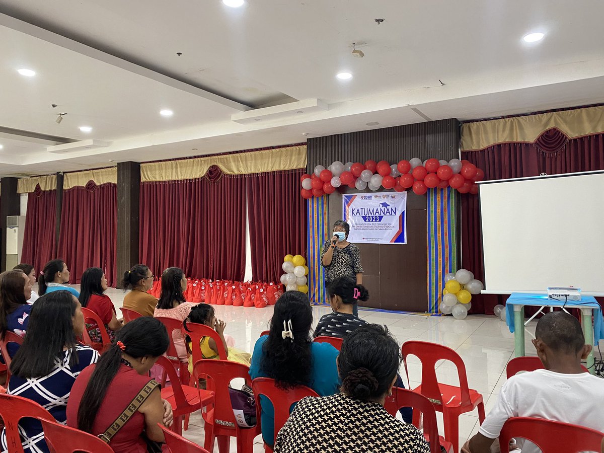 krizmuffin07's tweet photo. DSWD Pantawid  Pamilya Pilipino Program holds “Katumanan 2023” in Claver, Surigao Del Norte. A total of 44 Pantawid beneficiaries attended  the Katumanan/Graduation Ceremony on December 19, 2023 at Municipal Engineering Building Function Hall.

#Serve1st
#DSWDMayMalasakit https://t.co/3A2kA8NtAS