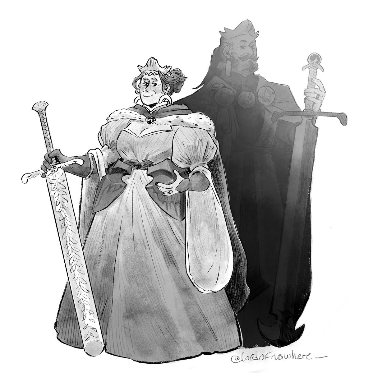 More from #swordtember - king and queen
