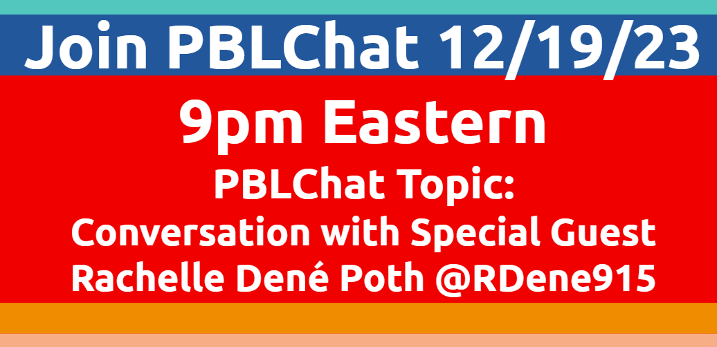 thriveinedu's tweet image. Coming up in 5 minutes! Join @Rdene915 for #pblchat  to talk about the #SDGs and #education #PBL #edchat #educhat #teaching