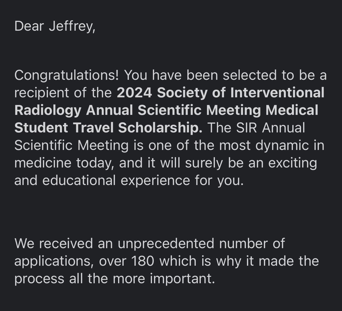 Jeffrey Girardot (@jeffgirardot) on Twitter photo Thank you so much <a href="/SIRspecialists/">Society of Interventional Radiology</a>! Incredibly excited to attend my first SIR Annual Scientific Meeting—see you in Salt Lake! #SIR #IRad Thank you so much <a href="/SIRspecialists/">Society of Interventional Radiology</a>! Incredibly excited to attend my first SIR Annual Scientific Meeting—see you in Salt Lake! #SIR #IRad