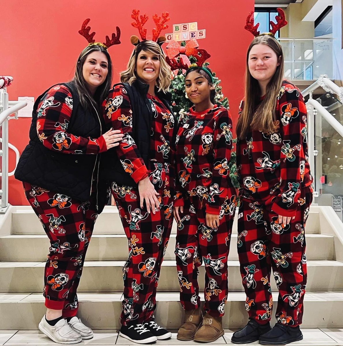 What fun it is to dress up for winter spirit week and raise money for adopt a family too! Pjs are a favorite! #nths #winterspiritweek❄️☃️