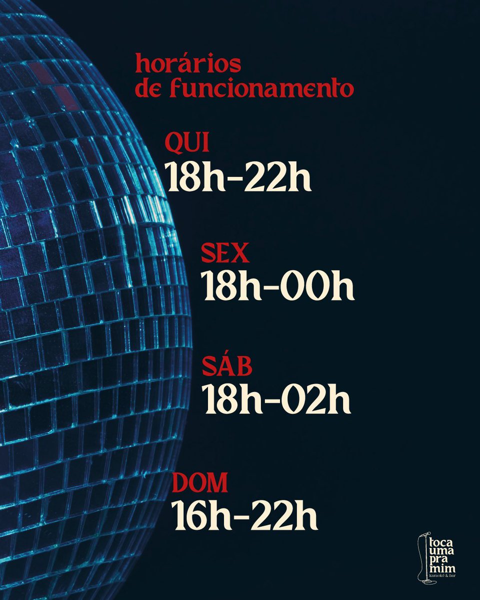 calabocaricky's tweet photo. Oie, to abrindo um Karaokê :) 

Inaugura agora 21.12 

Segue no instagram @/tocaumakaraoke pra ficar por dentro das novidades

RT pra ajudar a espalhar esse novo negócio em SP ❤️🪩🎤 https://t.co/RkXDUxrqPc