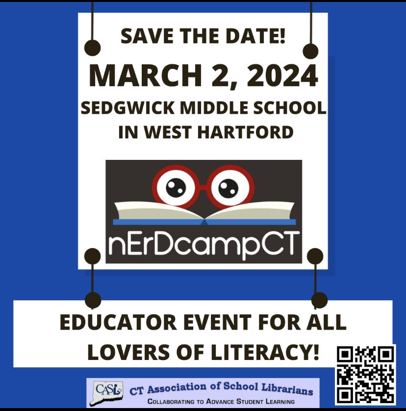 NerdCampCT (@nerdcampct) on Twitter photo We are getting excited! Mark your calendars! Registration opens in January. <a href="/ctcasl/">CT CASL</a> <a href="/ctreadinginc/">CT Reading Inc</a> <a href="/CLCct/">CTLibraryConsortium</a> @MsThomBookitis <a href="/jluss/">Jenny Lussier</a> <a href="/technojohnson/">Barbara Johnson</a> <a href="/valdilorenzo/">Valerie DiLorenzo</a> Please share! We are getting excited! Mark your calendars! Registration opens in January. <a href="/ctcasl/">CT CASL</a> <a href="/ctreadinginc/">CT Reading Inc</a> <a href="/CLCct/">CTLibraryConsortium</a> @MsThomBookitis <a href="/jluss/">Jenny Lussier</a> <a href="/technojohnson/">Barbara Johnson</a> <a href="/valdilorenzo/">Valerie DiLorenzo</a> Please share!