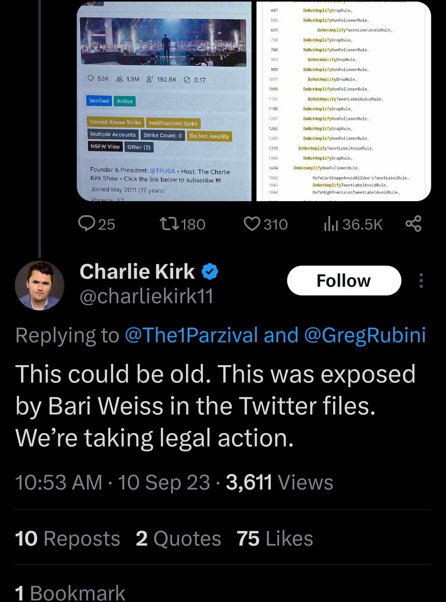 Hey .@charliekirk11 remember when you played off the code like it was nothing? Still think it is nothing?