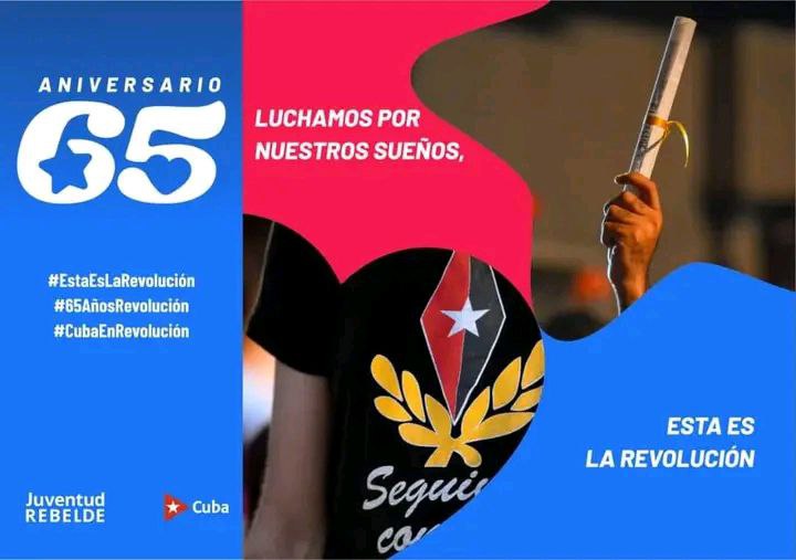 Luchamos por nuestros sueños, por defender nuestros principios y conquistas.
#EstaEsLaRevolución #ForjandoFuturo
#65AñosRevolución
@Conavil_ECM #LatirAvileño