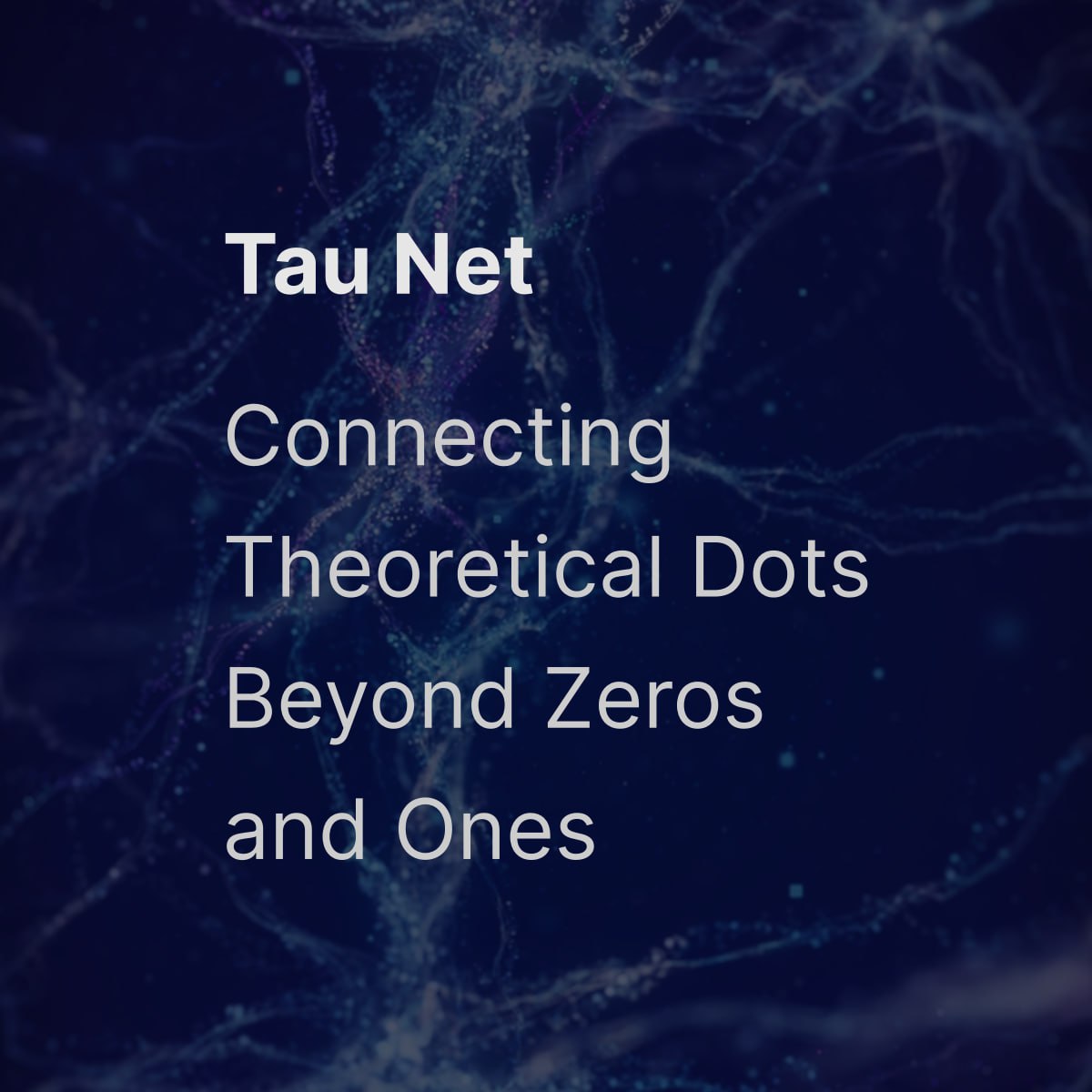 AndrewOnizuka's tweet image. Tau Net: Connecting Theoretical Dots Beyond Zeros and Ones 💎
🎥 youtu.be/XIjerLhGRl8 👈
—connecting theoretical dots for meaningful knowledge exchange beyond binary code. #TauNet #socialcoding tau.net @TauLogicAI