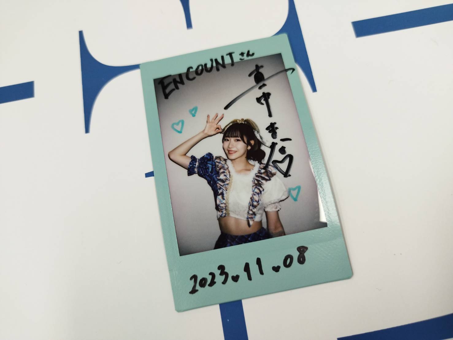 I*9様 FRUITS ZIPPER サイン入りチェキ 真中まな リリース記念