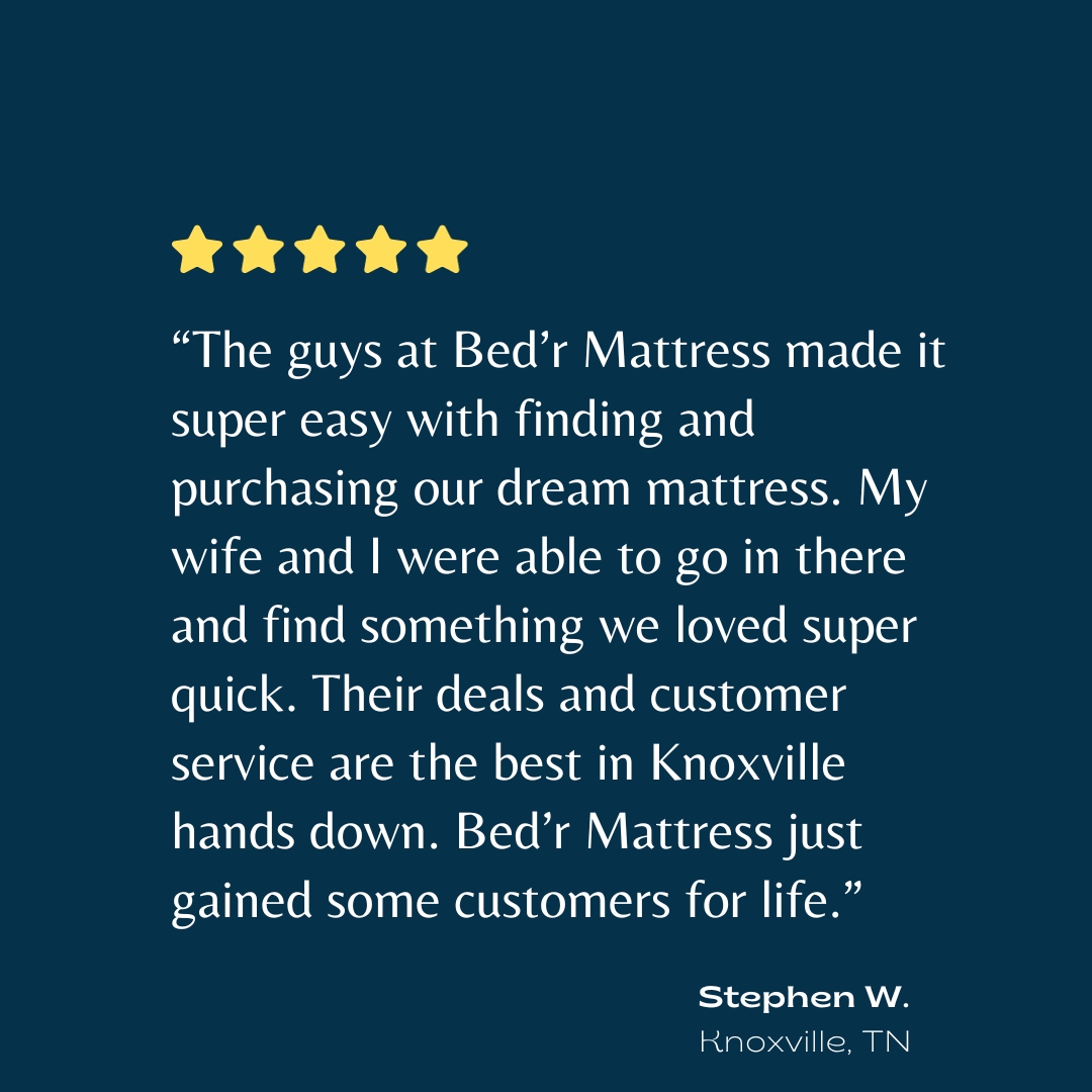 Reviews like this just make our day! Thank you, Stephen! 

#5starreview #customersforlife #shopbedr #sleepbedr