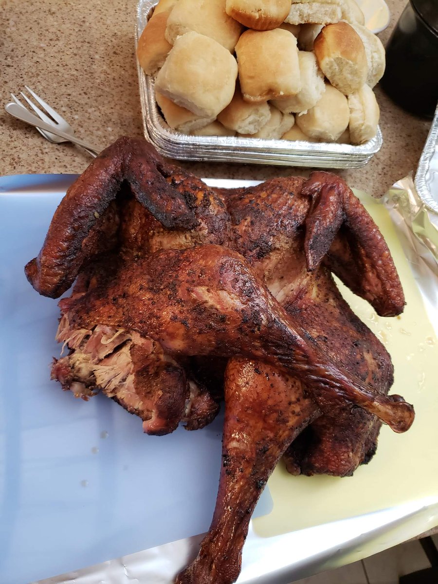 natethemapper's tweet photo. @PitBossGrills Spatchcock Turkey for the win...again, thanks to the @PitBossGrills and @HowToBBQRight https://t.co/SshbvyP4Y1