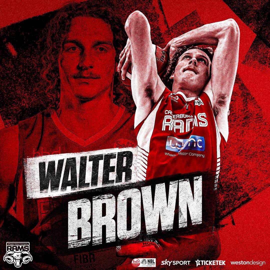 🚨 2024 RAMS PLAYER ANNOUNCEMENT 🚨

Run it back! Walter Brown is returning to Christchurch!

2023 was a huge year for Walter as he was named NZNBL Youth Player of the Year and made his World Cup debut with the Tall Blacks! 

Walt’s versatility and defensive aptitude were