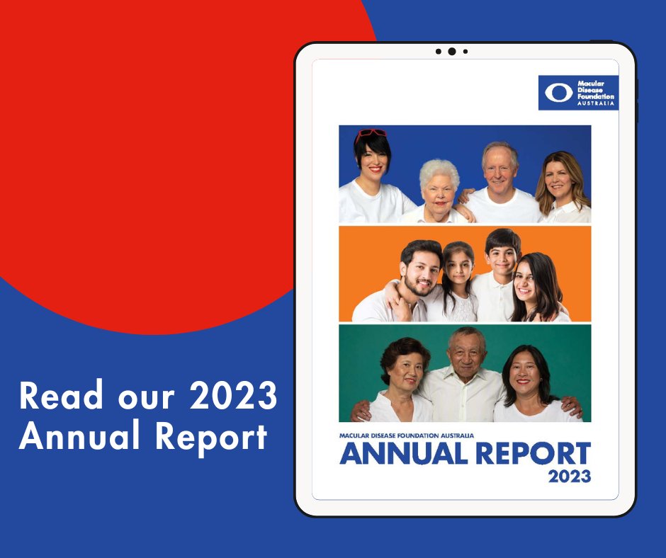 Do you want to know how your support is making a difference in the lives of people with macular disease? Check out our latest annual report to see the impact of our sight-saving work on our website mdfoundation.com.au/about-mdfa/our… 

#maculardisease #AMD #MDFA
