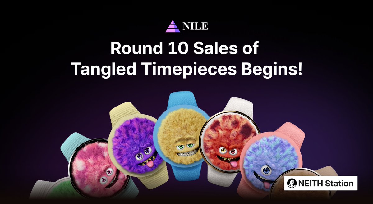 The 10th and final round of the Tangled Timepieces NFT takes off on Dec. 21 ⌚️💜 🕰️ Get ready for the #NILE exclusive NFT finale, the 10th round of #Tangled Timepieces! Bid with WEMIX$ or WCD and access Tangled Talk video chat and NFTFi services! Get your hands on this final…