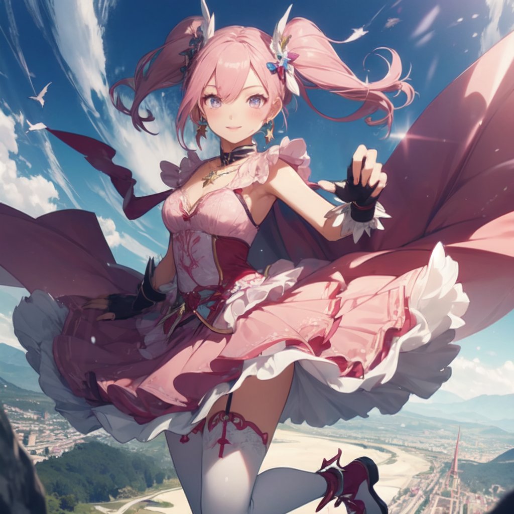 飛翔魔法もお気に入り。
#AIイラスト #AIart #魔法少女