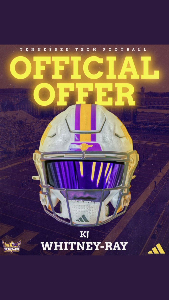 Blessed to receive an offer from Tennessee tech university @mcmullen_justin