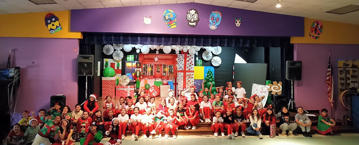 What an amazing Holiday Show put on today by Herrera’s Got Talent, the Cheer and Dance Teams, so many staff members and students! From the lights, props, actors and so much more. Great way to continue our countdown until Winter Break - 2 more days!! #community #HerreraHuskies