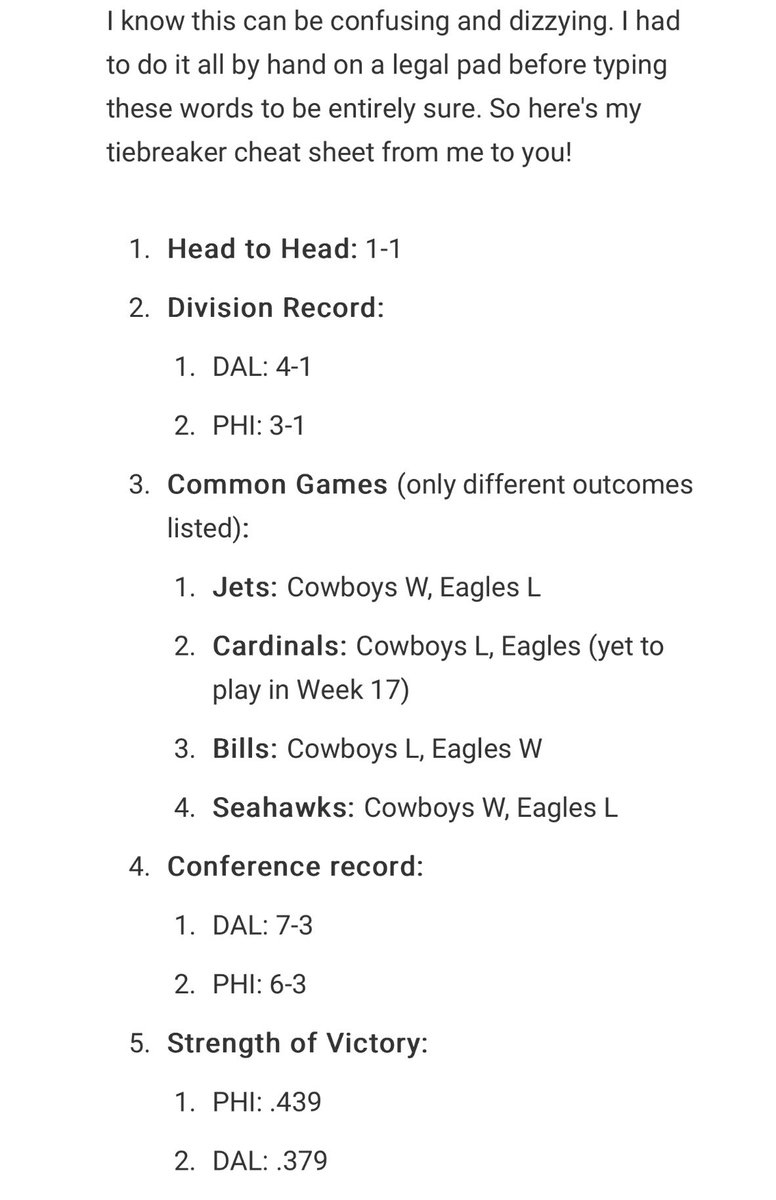 BMSMaxContract7's tweet photo. @BMS_Derek - #NFL #TieBreakers #Scenario #Cowboys #Eagles #2023 https://t.co/2QP41kOEJ8