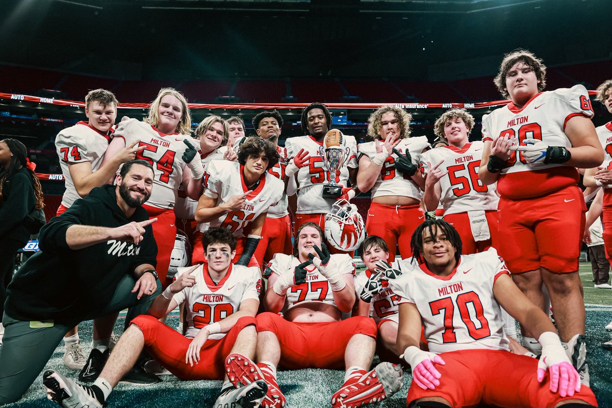So proud of this group.  For months, they showed up every day and worked. Every week we got better and better. Ended up running the ball in fourth quarters of all of our playoff games to help seal victories.