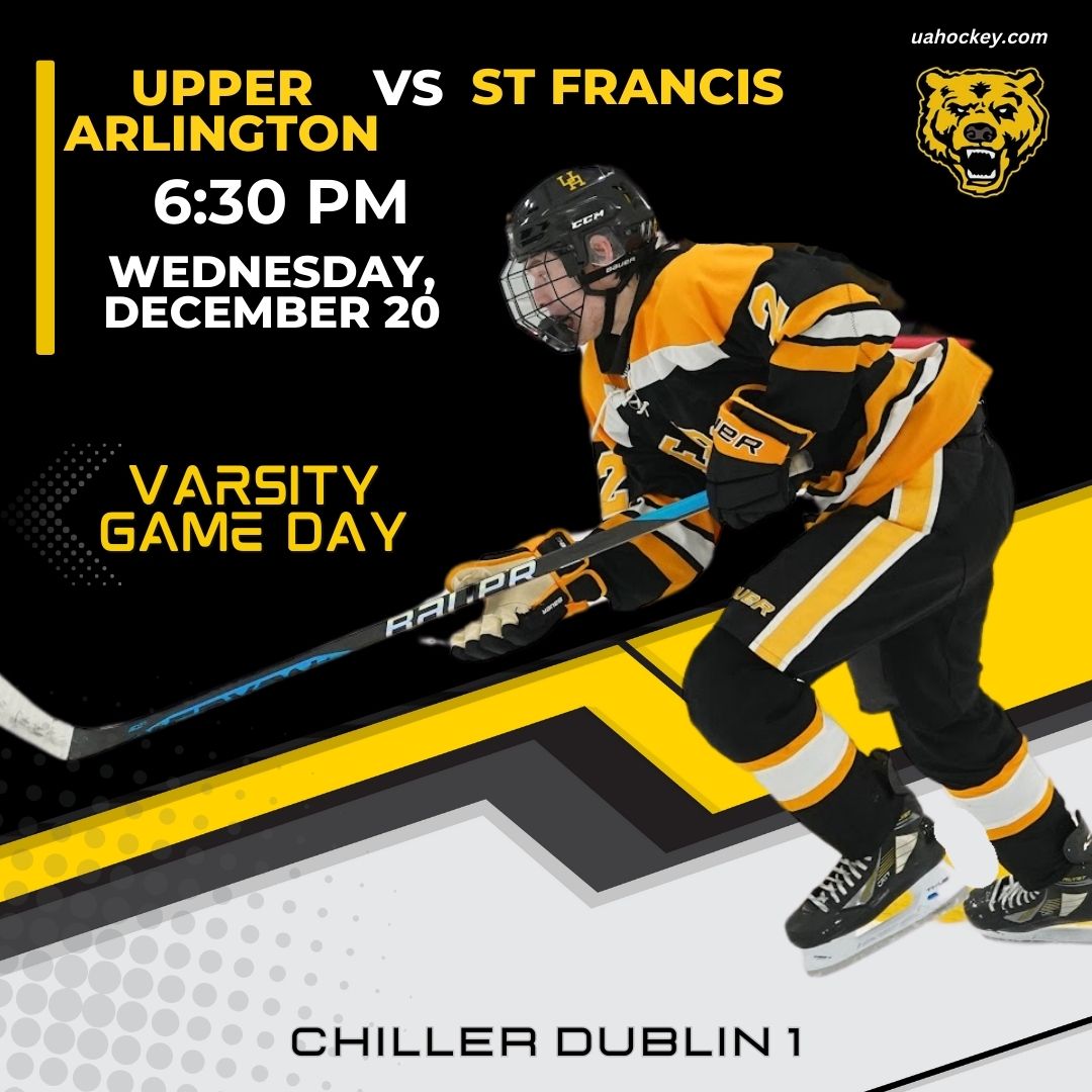 The St Francis Toledo Knights are in town Wednesday! #gobears #highschoolhockey #ohiohockey #gohl