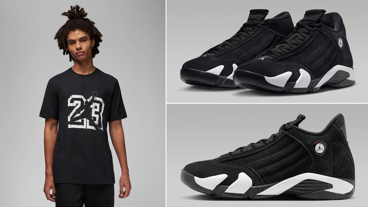 Black white 14s hot sale