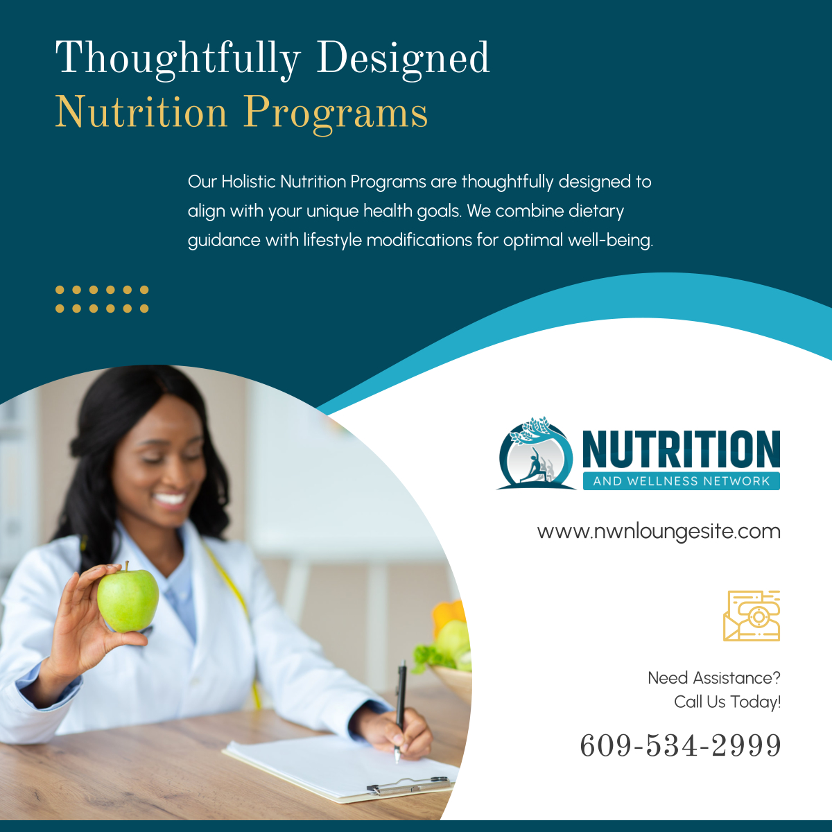 Let's get you started with your transformative journey! Our Holistic Nutrition Programs are where personalized dietary advice meets lifestyle coaching, ensuring a harmonious approach to your health.

#HammontonNJ #WellnessAndFitness #NutritionPrograms