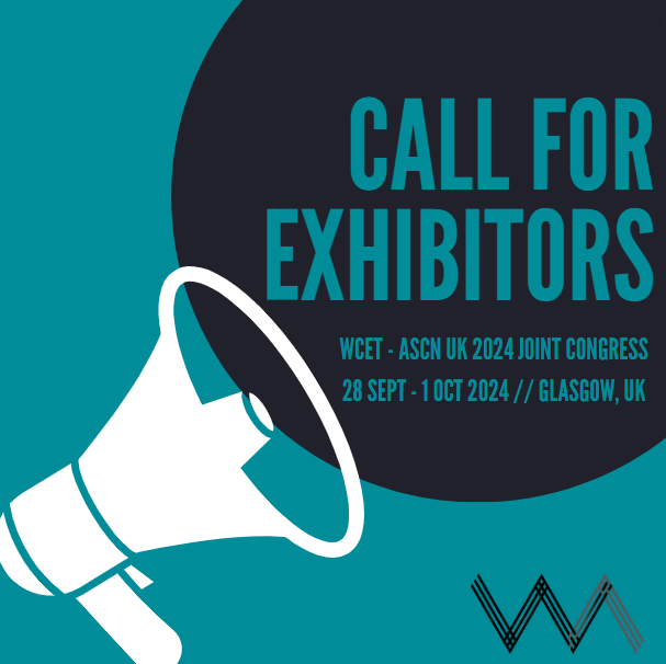 Join us in Glasgow from Sept. 28 to Oct.1, 2024, for the WCET-ASCN UK 2024 Joint Congress. This is the perfect opportunity to connect with ostomy, wound, and continence nurses. View the sponsorship & exhibitor packages. 🔵 wcet-ascnuk2024.com/sponsorship #wcetascnuk2024jointcongress