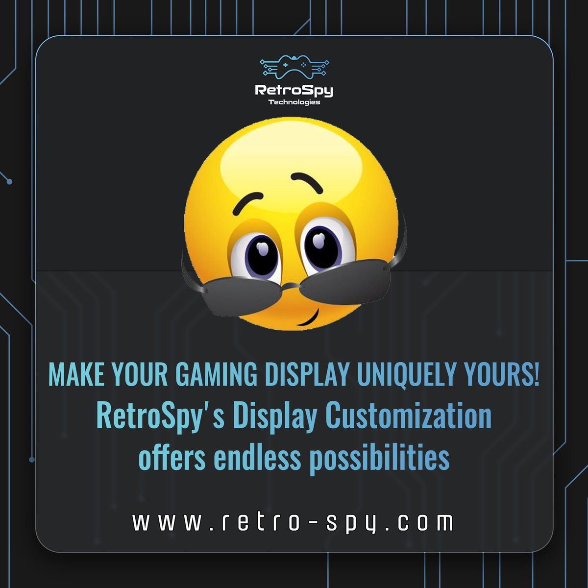RetroSpyDisplay's tweet image. Unleash your creativity and design a display that screams YOU! Choose from a spectrum of vibrant colors, retro themes, and personalized graphics to make your gaming haven uniquely yours.
.
.
Visit our website: 👉 @ retro-spy.com
.
.
#technologylover #inputDisplay