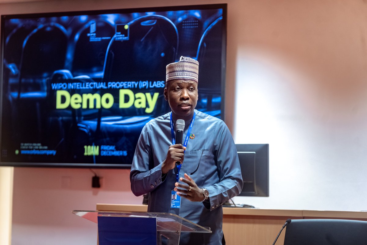 Theorbracompany's tweet image. WIPO IP Labs Demo Day Highlights:
Director WNO, Dr. Oluwatobiloba Moody during his welcome address.

#orbracompany #demoday #worldintellectualpropertyorganization #wipoiplabs2023 #intellectualproperty #innovation #startups #pitchcompetition #invention