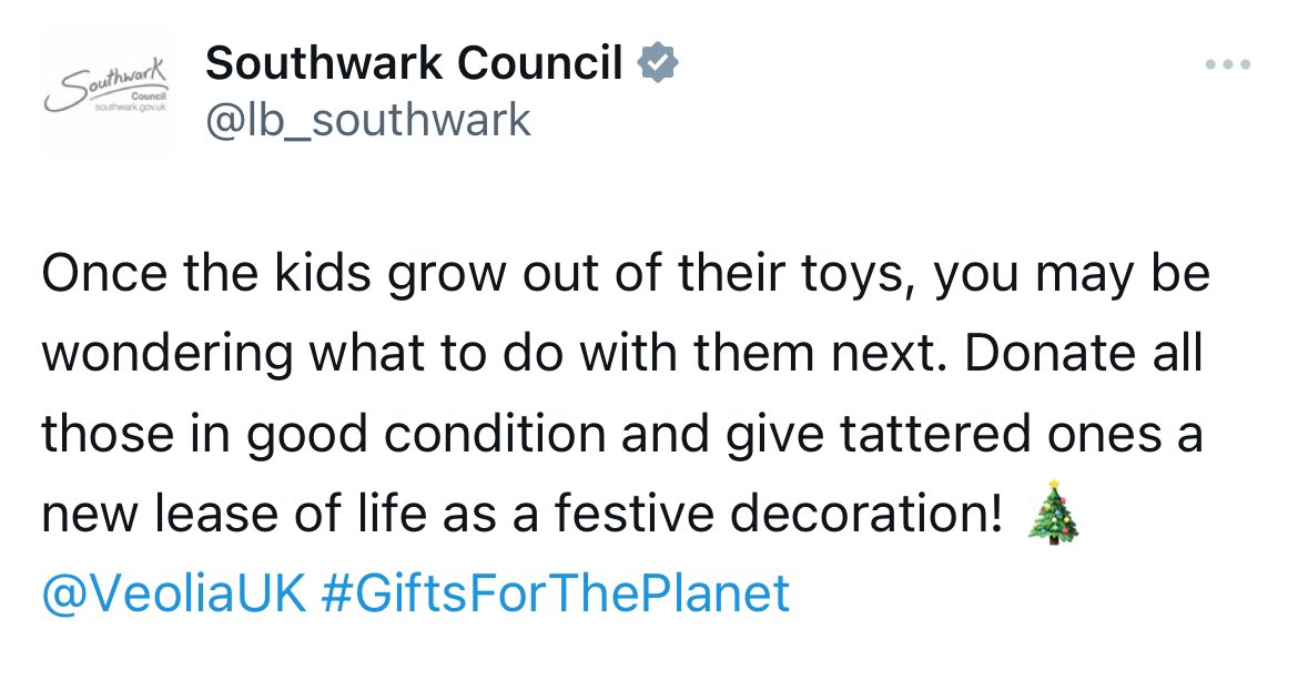 It took a second, worried, re-read of this tweet to understand that the subject of the subsequent clauses was the toys, not the kids.