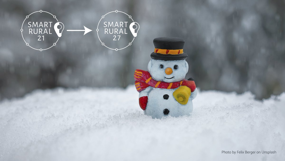 We wish you Happy Holidays and an inspired start of the New 2024! Follow the Smart Rural 27 project on X and Facebook for the latest #SmartVillages updates & news! Our Smart Rural 21 social media are no longer active.