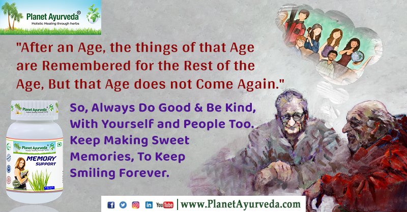 PlanetAyurveda4's tweet image. After an Age, the things of that Age are Remembered for the Rest of the Age...
Link to Buy Memory Support - shorturl.at/exRW3
#Age #GrowOlder #MemoryProblems #Aging #MemoryLoss #Forgetfulness #PartOfAging #MemoryDistortion #MemoryHealth