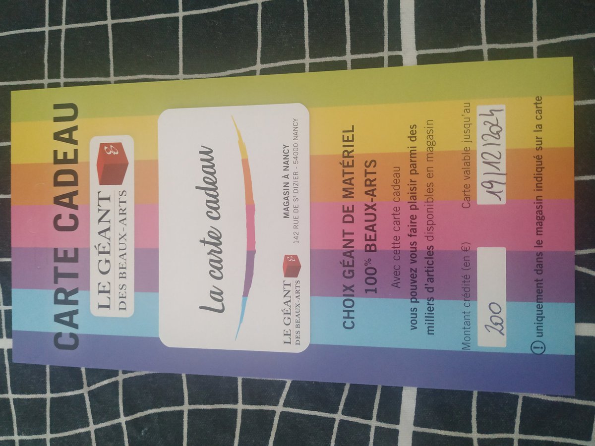 Allessandro54's tweet photo. Et la carte cadeau https://t.co/bQJiaHwdkm