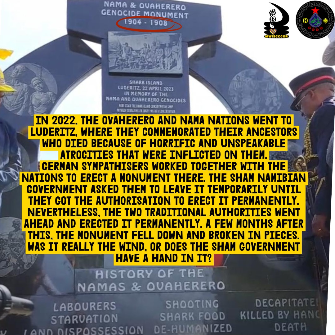 Please retweet to amplify the fight of Florence Mbahupa and the Ovaherero people.