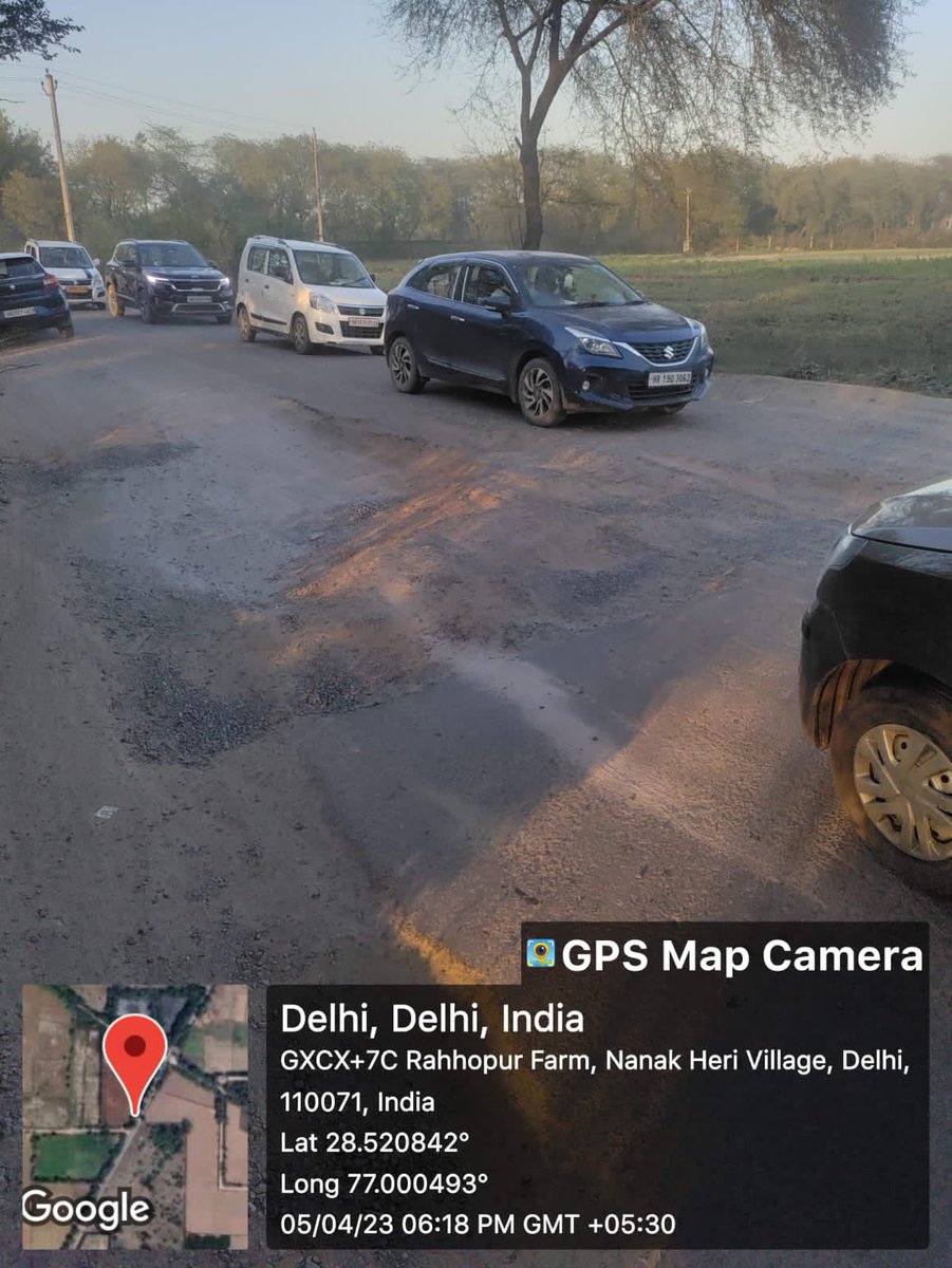 sareendwarka's tweet image. Reminder 8
Rsdts of #Raghopur #Bijwasan met @AtishiAAP, but only connecting road(4 KM) lying in shambles fm 2022, #DustPollution #VehicleDamages #Accidents 
Still No action by @AAPDelhi @ArvindKejriwal @Saurabh_MLAgk @GulabMatiala
@LtGovDelhi 

@PMOIndia 

x.com/sareendwarka/s…