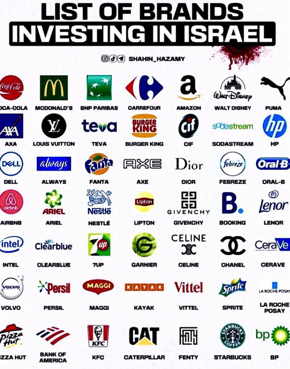 I am sharing this list of brands investing in Israel because I personally was not aware of some of these brands. I hope you will spread it widely.

I was at a McDonald's Drive Thru and the staff there recognized me. While ordering, a McDonald's staff said to me: “I follow and