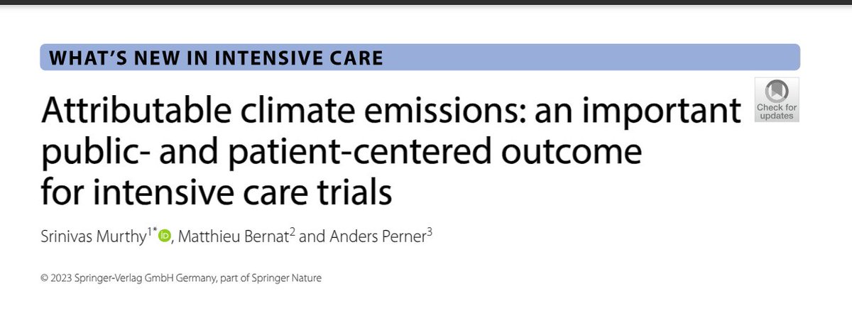 Latest from @yourICM Integrating climate-related outcomes into clinical trial design will help with decision-making rdcu.be/dt2N1