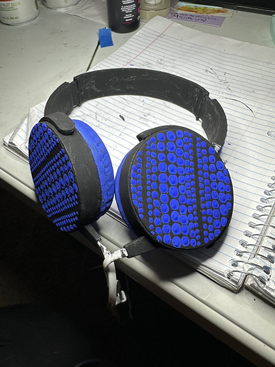 I painted some cheap headphones