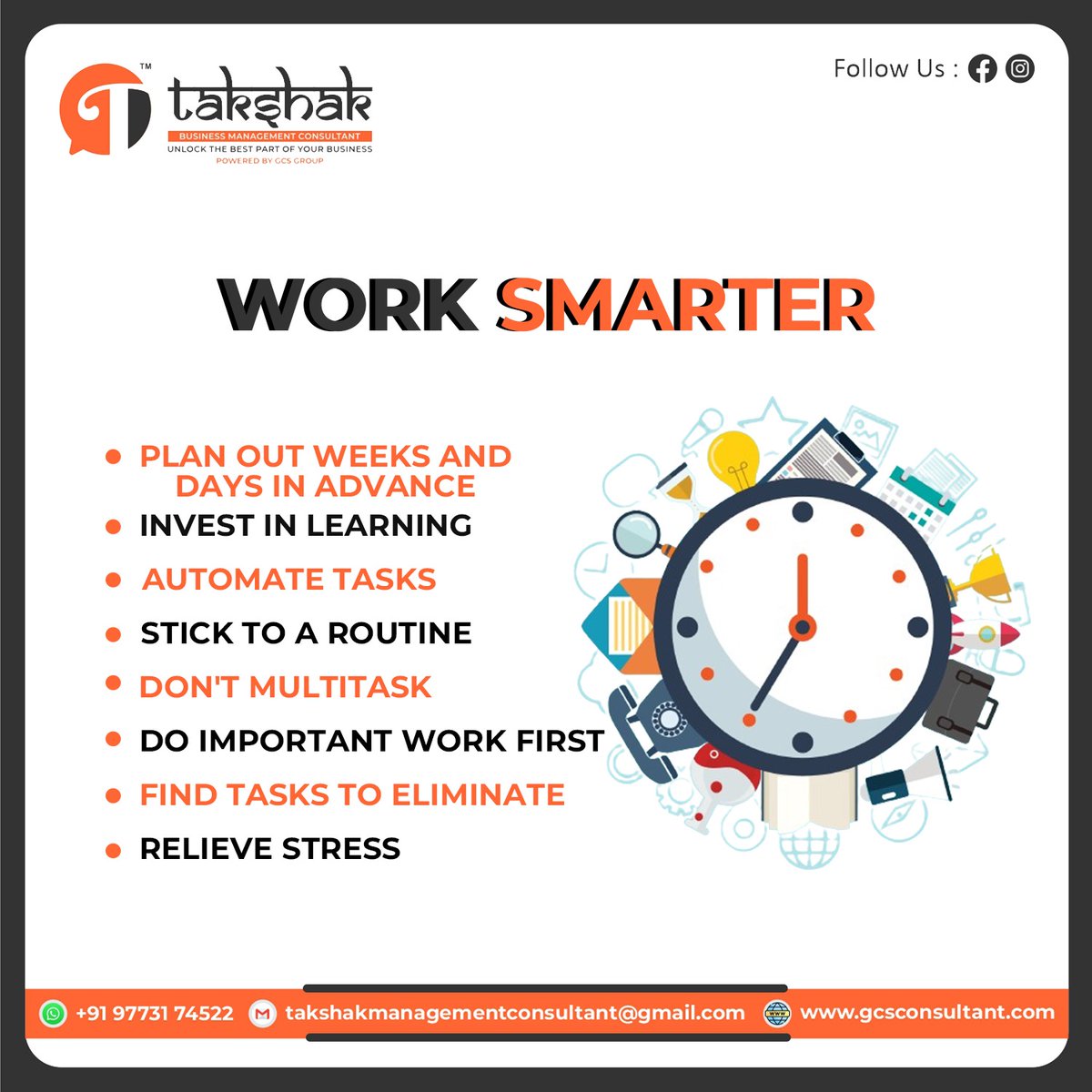 TakshakMan94016's tweet image. Elevate Your Productivity Game at Takshak Management Consultants! 💼✨ Maximize Efficiency, Minimize Effort. #SmartWorkRevolution #TakshakSuccess #ProductivityUnleashed 🌐📈