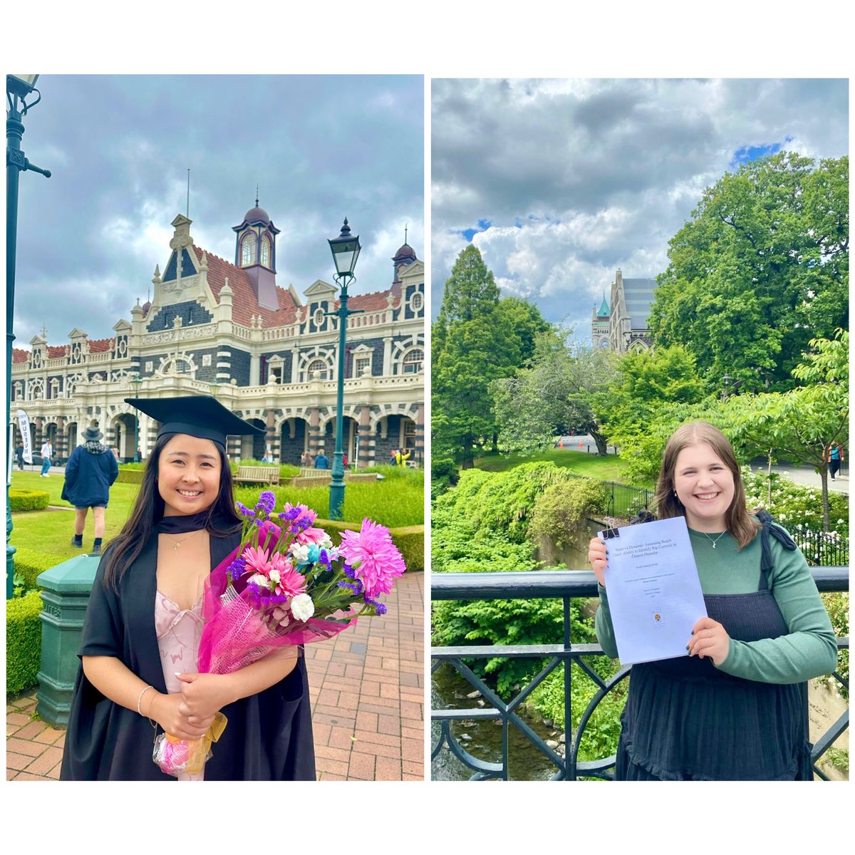 More fabulous women in Geography: Kairi Nakayama & Rachel Irvine. Kairi has graduated with her Master of International Development & Planning with Distinction. Rachel has submitted her Master’s thesis ‘Static vs Dynamic: Assessing Beach Users’ Ability to Identify Rip Currents.’🥳