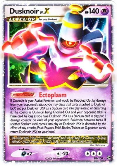 EPTCGC's tweet image. Pokemon: Dusknoir LV.X
TCG Set: Diamond &amp;amp; Pearl: Stormfront
Year Released: 2008